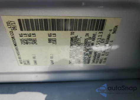 2017 Nissan Maxima 3.5S из США, поврежденный, VIN 1N4AA6AP6HC455113